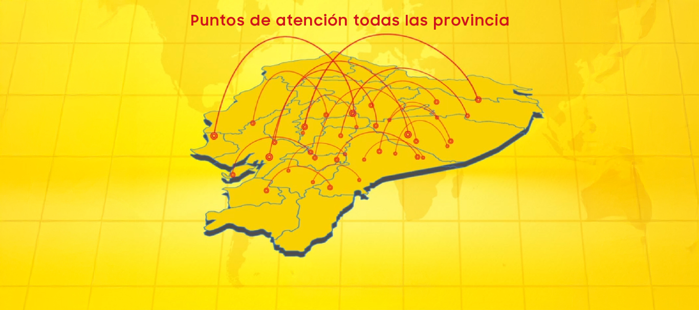 Mapa de puntos de atención e interconexión de giros a nivel nacional